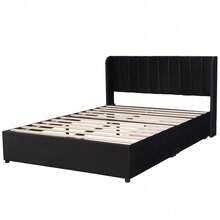 Bed Bases & Foundations - Black + Velvet + 140cm*200cm - View 8