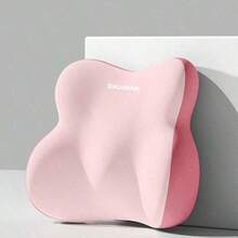 1pc Ergonomic Memory Foam Lumbar Pillow, Soft Back Support Cushion, Comfort Backrest For Office Chair, Gaming Chair And Car Seat - 1PC - View 10