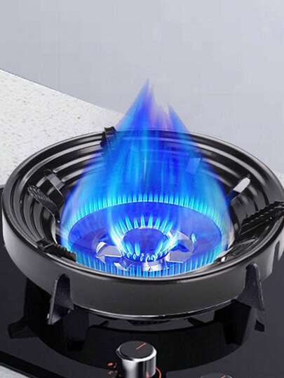 1个燃气灶挡风罩，家用厨房燃气灶防风防滑支架，燃烧器火焰集中器配件