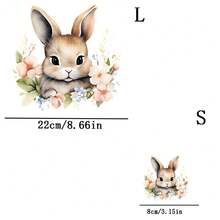 1pc/2pcs/3pcs Rabbit Heat Transfer Patches, Ironing And Washable, Applicable To T-Shirts, Jeans, Sweaters, Handbags, Pillows, Cushions. Queen - 3PCS-s - View 4