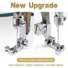 新款T88可调节多功能隐形拉链压脚，带调节工具，适用于电脑平缝机 - T88可調式多功能隱形拉鍊壓腳配調整工具 - 查看 6
