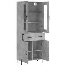 vidaXL Highboard In Betongrau, 69,5 X 34 X 180 Cm, Holzwerkstoff - Grigio - View 4