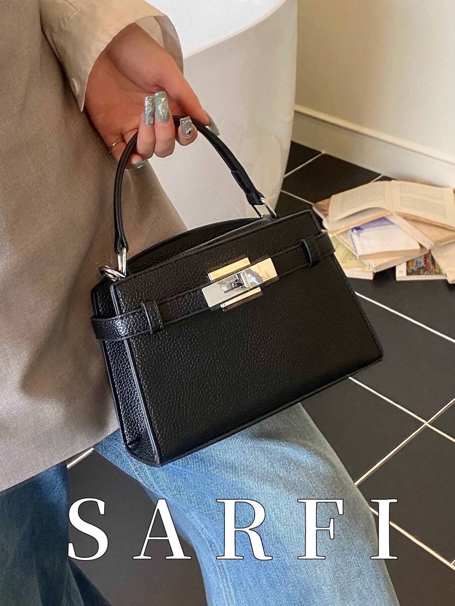 Women Top Handle Bags - Black - View 1