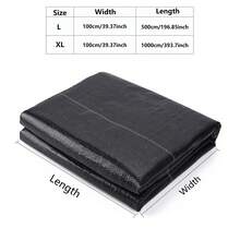 Barrier Fabric, Woven Geotextile Fabric, High Permeability Good For Blocker Gardening Mat, Driveway Fabric, Garden Control Cloth - 39.3 X 393.7 Inches / 100 X 1000 cm - View 4