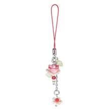 Agromusk Pink Flower Phone Charms,Cute Beaded Lotus Flower Phone Strap Handmade Decor For Women Y2K Accessories Keychain Bag Pendant Gift - Đỏ - Xem 2