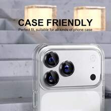 CASECOPS 9片装黑色高清单摄像头镜头保护膜，超强韧镜头保护膜，防刮擦，超薄钢化玻璃防刮镜头盖，9H钢化玻璃金属摄像头屏幕保护膜，摄像头镜头保护膜兼容 17 Pro Max、17 Pro/17 Air/16 Pro Max/16e/15 Pro Max/14 Plus/13 Mini/12 Pro/11 Pro Max等机型，钢化玻璃屏幕保护膜金属单摄像头盖配件，兼容手机壳，适用于日常防护、办公、居家使用，防水防震防摔 - Black 9Pcs - 查看 4
