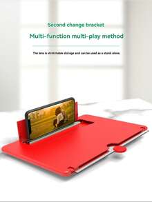 1pc Mobile Phone Screen Magnifier, New Retractable Ultra-HD 10-12 Inch Desktop Stand Magnifier, High Definition Display, Eye Protection, Video Watching Stand, Home/Office Use - Multicolor - View 6