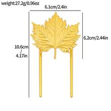 Gold-Plated Leaf Vein Leaf Shaped Bookmarks - Ginkgo Leaf+Maple Leaf Double Pin Design For Reading Marks, Preferred By Light Luxury Cultural And Creative Enthusiasts And Literary Readers. - Gold - View 11