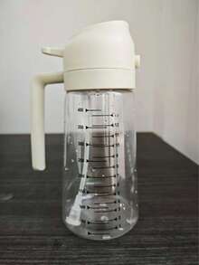 1 Stück kreative Olivenöl-Sprühflasche mit Nachfüllbehälter - Multifunktions-Küchen-Sprüher, nachfüllbares Design, kompatibel mit Heißluftfritteuse, Salatdressing, Grillen, Backen - geeignet für Ofen und Flüssigkeitssprühung, Dual-Funktion Öl-Ausgießen und Sprühflasche, mit 2D-Grafik-Design, geeignet für Heißluftfritteuse und Küche, perfekt als Geschenk zum Valentinstag, Muttertag, Vatertag, Weihnachten, Thanksgiving, Geburtstag - Weiss - Übersicht 9