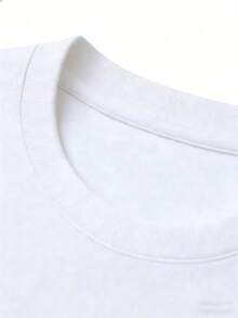 Men's Contrast "01" Number Graphic T-Shirt - White - View 3