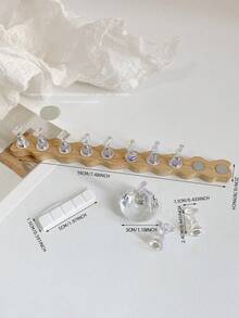 3D立体磁性美甲练习展示架套装:1个底座+10个手指支架,采用木纹弧形矩形设计,适用于美甲DIY、美甲沙龙练习、美甲摄影道具 - 彩色 - 查看 38