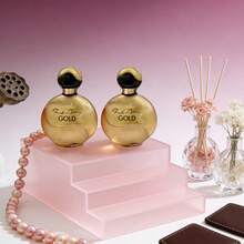 50ml (1.7 Ounces) Two-Bottle Oriental Flower Fragrance, With A Golden Appearance Design And Golden Aroma. The Top Notes Are Peach, Freesia And Orchid. The Middle Notes Are Jasmine And Orange Blossom. The Base Note Is Warm Vanilla, Amber And Sandalwood. Oriental Fragrance, Women's Perfume, Perfume Ladies. Perfume Set, Vanilla Perfume, A Gift For Friends, Mini Perfume For Women, The Top Choice For Valentine's Day Gifts. - 2PC - View 4