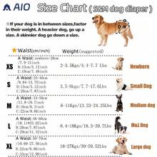 2Pcs Reusable Dog Diapers Dog Diaper Liners Female Female Dog Diapers Female Elderly Dog Incontinence Dog Diaper Female - Multicolor - View 2