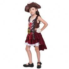 Bộ trang phục cướp biển cho bé gái, bao gồm mũ và váy, thích hợp cho các bữa tiệc hóa trang, lễ hội. - Màu be - View 11