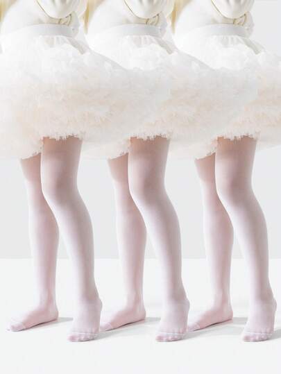 1pc Girls/Kids Versatile Solid Color Tights, Fashion Casual Soft Smooth Breathable Skin-Friendly Leggings, Minimalist Elastic Comfortable Pantyhose, Suitable For Birthday Party, School, Dance Practice, Outdoor