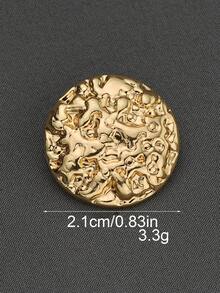 10颗圆形凸面石纹金属纽扣，多用途装饰缝纫纽扣，适用于外套、毛衣、休闲夹克、鞋子、帽子、DIY工艺品等。 - 多色 - 查看 5