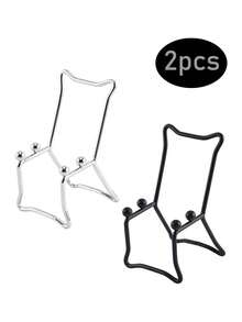 1pc Portable Iron Smartphone Holder, Slouchy Person Tablet Desktop Stand - Multicolor - View 11