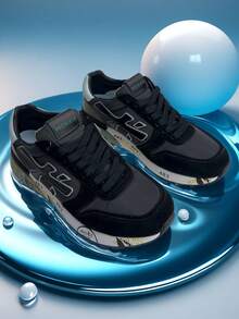 Nuevos zapatos casuales con diseño de nicho y suela gruesa, zapatillas deportivas para estudiantes, zapatos deportivos, tenis de moda - Negro - Ver 2