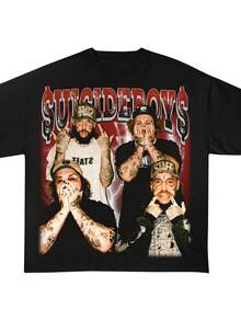 SUICID EBOYS SHIRT Sui Cideboys Merch Suicid Eboys G59 Shirt G59 G59 Merch Suicideb Oys Hoodie Suicid Boys Sweatshirt Suicideb Oys Album - 黑色 - 查看 1