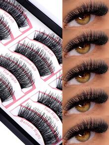 MAANGE 3 Pairs Magnetic Eyelashes Set, Portable Magnetic Lashes, Natural Look, Upgraded Magnetic Lashes, Easier To Wear And Remove, Travel Essential, Holiday Gift Guide, Beach Vacation, Camping Trip, Europe Backpacking, Natural Thin & Curly, Enlarging Eyes, Suitable For Women's Travel, Party, Work, Great Gift For Her, Elongating Outer Corners, Widening Eyes - Natural Lashes - View 5