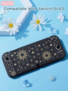 Compatible With New Switch 2 (2025)/Switch NS/Switch OLED, Shark, Space, Strawberry, Heart-Shaped Themed Protective Case, Can Be Used On The Docking Station Without Removing The Case, Universal Game Controller Protective Cover, Anti-Fall And Anti-Scratch, Suitable For Autumn/Winter, Back To School, Christmas, Valentine's Day And Other Holidays As Gifts - Multicolor - View 18