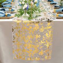 Bộ 3 khăn trải bàn màu vàng hồng kích thước 11*108 inch, khăn trải bàn lưới lấp lánh, thích hợp cho đám cưới, tiệc sinh nhật, kỷ niệm, tiệc chiêu đãi, lễ hội. - Nhiều màu - Xem 13