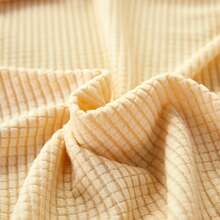 1/4pcs Simple Solid Color Removable & Washable Elastic Corn Fleece Curved Shell Chair Cover, Suitable For All Seasons - Light Yellow - View 9