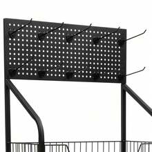 SENDERPICK 4 Tier Retail Display Rack Stand, Snack Candy Display Organizer, Snack Rack, Basket Stand Cart - Black - View 9