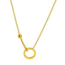 Gold Necklace, Minimalist Roman Numeral Circle Titanium Steel Clavicle Chain, Lightweight Luxury Niche Minimalist - Multicolor - View 4