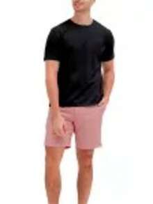 Mauricinho Summer Shorts, Regular Fit, Drawstring, Pocket, Linen - Coral Pink - View 4