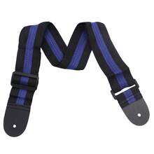 Correa de guitarra Universal ajustable, correa de hombro de nailon para guitarra eléctrica clásica acústica, bajo, piezas y accesorios BBIA - Correa de guitarra azul - Ver 17