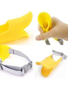 Anti Bite Duck Mouth Shape Dog Mouth Covers, Soft Duck Silicone Mouth Cover With Adjustable Strap, Small Medium Dogs Muzzle Masks Best For Prevent Barking, Biting, And Chewing - Multicolor - View 5