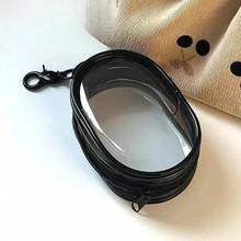 1PC Classification Specific Transparent Storage Bag, Compact And Practical, With Keychain Anti Loss Design, Suitable For Jewelry, Headphones, Data Cable Partition Storage, Solving The Problem Of Travel Item Classification And Storage - trắng - Xem 6