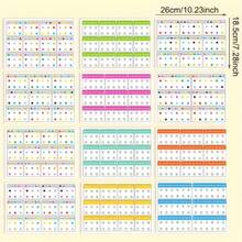 12 Reusable A4 Size Wipe Clean Tracing Cards, 6 Sheets, Visual Tracking & Focus Exercise For Elderly To Improve Memory & Vocabulary, Great Gift For Mother's Day, Halloween, Christmas, New Year, Cognitive Training, Memory Enhancement, Visual Tracking Cards, Interactive Flashcards, Durable Flashcards, Smooth Writing Surface, Learning Cards, Educational Tool, Elderly Learning, Senior Education - Multiple Styles - View 6