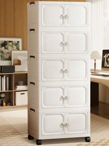 Storage Bins With Lids - White - View 2