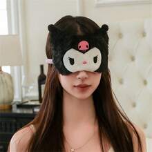 SANRIO 1 件装肉桂卷毛绒睡眠眼罩 - 可爱卡通设计，柔软遮光罩，适合各种浅棕色眼睛，兼具美观与实用性，蓬松舒适，生日礼物、情人节礼物、婚礼礼物、酒店礼物、节日派对礼物、旅行配件，失眠患者的理想之选 - 卡通 - 查看 15
