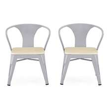 CZKQ Delta Set de 2 Sillas Bistro - Color: Metal Gris/Abedul l - Grisconabedulnatural - Ver 3