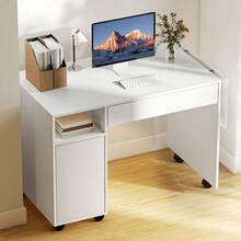 Home Office Desks - White - View 3