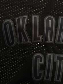 Atonmore 2pcs Black Embroidered Sleeveless Basketball Jersey, Men's Casual Basketball Tank Top - Black - View 3