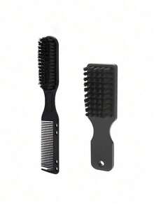 Professional Hair Cleaning Beard Brush Sets For Men Double-Side Haircut Barber Salon Styling Comb 2PCS Hairdressing Styling Tool - Multicolor - View 3