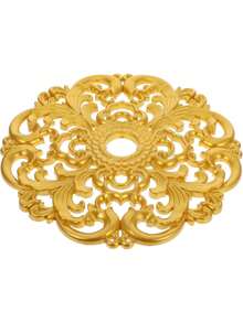 Medallón De Techo Decorativo De Resistente Para Lámparas De Techo De 12 Pulgadas Fácil De Limpiar Para Sala De Estar Y Oficina Mejorando La Decoración,41116841 - B - Ver 1