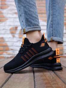 Unisex Slip-On Mesh Steel Toe Work Sneakers,Puncture Resistant,Lightweight Breathable Heavy Duty Shoes For Factory, Gardening, Hiking,Work & Daily Use - Orange - View 5