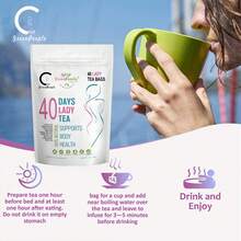 Natural 40 Days Herbal Tea - No Laxative & Caffeine, Metabolic Balance & Body Wellness Support - 1 Pack (42 Bags) - View 5