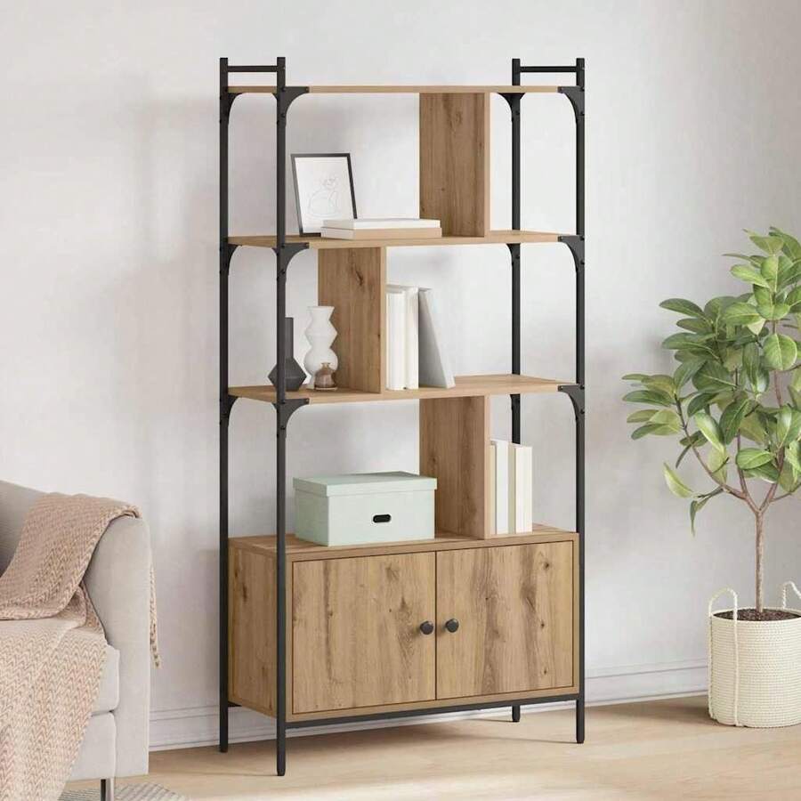 vidaXL Bücherregal Aus Holzwerkstoff - 黃色 - 查看 1