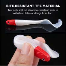 1/4pcs Bionic Soft Bait With Twisting Worm - 10.5cm/4.13in, 0.23oz - Texas Fishing Tackle - Multicolor - View 3