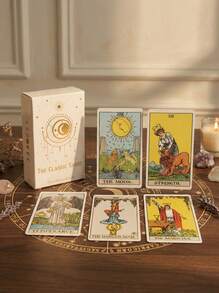 POKOJA LAND 1PC Thẻ trò chơi hội đồng: 78 thẻ bói toán cổ điển có hướng dẫn cho người mới bắt đầu, Trò chơi bói toán di động, Thẻ bói toán, Quà tặng trò chơi, Aphrodite Tarot, Taro Russian, Bảng bói toán, Thẻ bài Tarot có ý nghĩa, Zelda, Phụ kiện Tarot, Tarot, Thẻ bài Tarot, Trò chơi hội đồng - Nhiều màu - Xem 1
