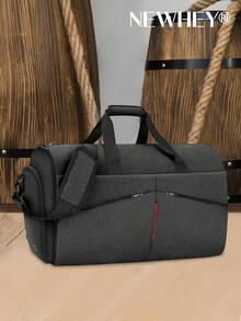NEWHEY Carry On Garment Bag Convertible Suit Travel Bag With Shoes Compartment Waterproof Large Hanging Garment Duffel Bag Weekender Duffle Bag For Men - Black - View 10