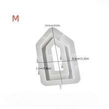 SILIKE LUFEI 1pc DIY Clay Mold Large Medium Small House Plaster Ornament Resin Candle Mold Hollow House Base Silicone Mold, Suitable For DIY Handmade Crafts, Home Decor Ornament Making - Hollow House Mold - View 12