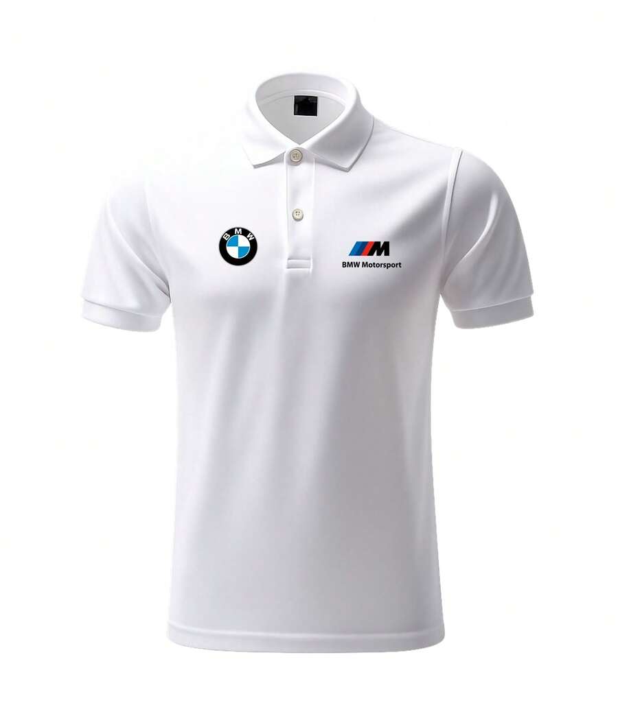 Men's Shirt, Polo Shirt, BMW MotorSport Version Shirt, Men's Blouses - 白色 - 查看 1