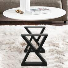 SENDERPICK 2PCS Furniture Legs Industry Rustic Square Tube Table Legs Chair Bench Legs, Black Dining Table Legs For DIY  Bench Legs - Black - View 5